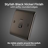 BG Electrical Nexus Metal Black Nickel Intermediate Light Switch NBN13 view 2