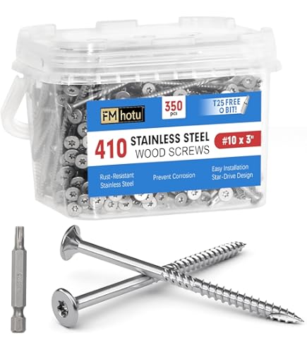 Viti In Acciaio Inox 1000 Viti Da Ponte In Acciaio Inox #8 X 1-5/8" - Testa Buglata, Filettatura Tipo 17, Per Legno Sterzo Punto 188 - Foto 9