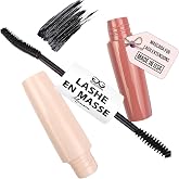 GladGirl | Lashe EnMasse Mascara for Eyelash Extensions | Oil Free Mascara with Dual-Brush Wand | Made in the USA | Vegan &amp; Hypoallergenic