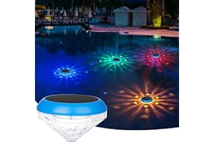 MORXINLE Floating Pool Lights Solar Powered,RGB Color Changing Light up Pool Lights That Float,Waterproof LED Pool Accessories Solar Pool Light for Swimming Pool,Pond,Hot Tub,Garden,Party Decoretion (1, RGB)