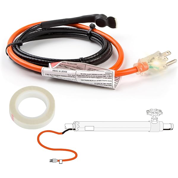 Amazon.com: HEATIT Water Line Heat Tape - All-Season Pipe Freeze  Protection, Hassle-Free Installation Heat Trace For Pipes, CSA u0026 ETL  Approved, Energy-Saving, Versatile, Long-Lasting HISD 12ft, 7w/ft, 120V :  Clothing, Shoes u0026