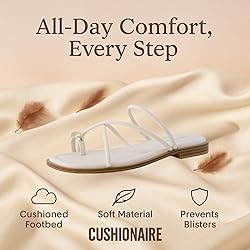 CUSHIONAIRE Venue Women’s Strappy Toe-Loop Slide