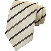 Secdtie Mens Champagne Brown Fashion Style Designer Inspired Ties Pretty Birthday Gifts