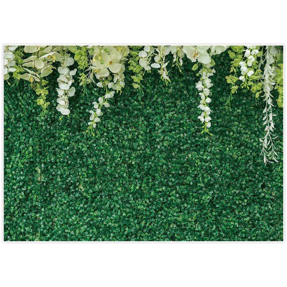 Allenjoy 7x5ft Spring Nature Green Lawn Leaves Photography Backdrop