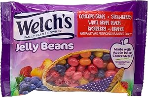 Welch's Assorted Fruit Flavored Jelly Beans Pack of 2 Candy Bags, Real Fruit Flavors Easter Basket Stuffers