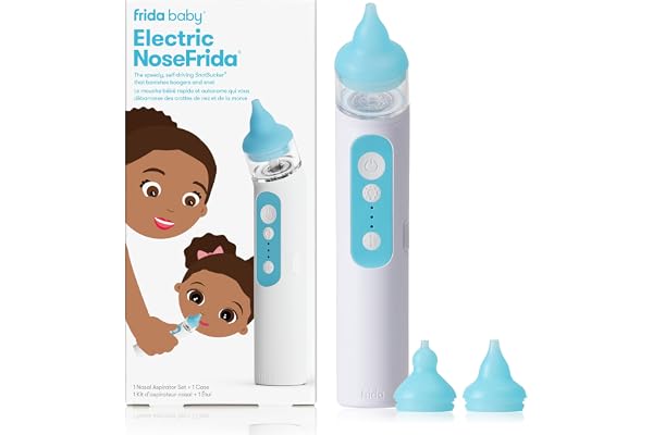 Frida Baby Electric NoseFrida Nasal Aspirator for Baby, Nose Sucker for Baby & Toddler, Upgraded Nasal Aspirator for Congesti