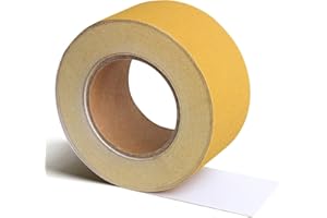 Glowentix Self Adhesive Stickyback PSA Sandpaper 120 Grit Sandpaper Roll 2-3/4in x 20 Yards PSA Longboard Sandpaper Sanding Sheet for Automotive Woodworking