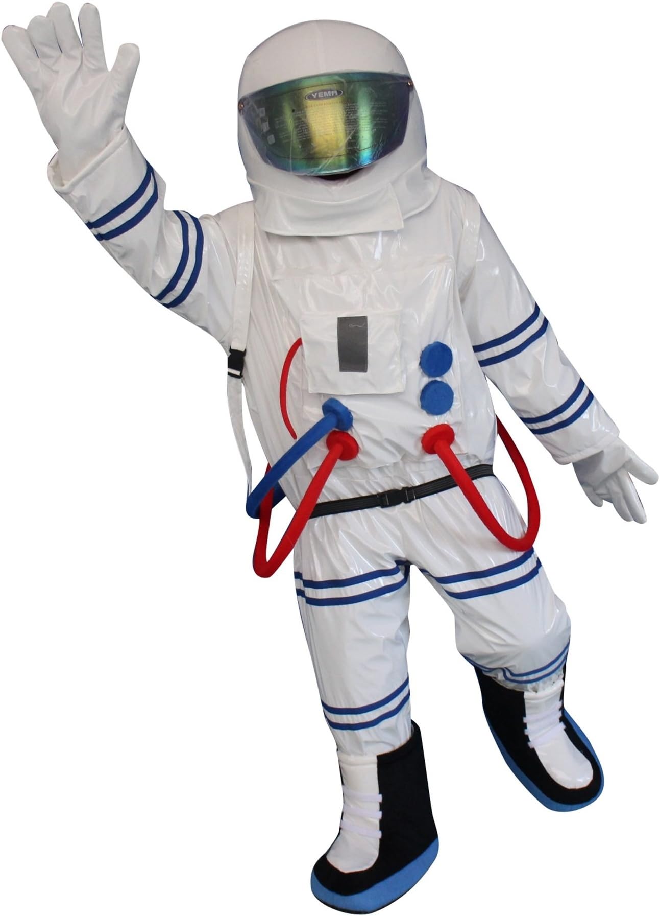 Sinoocean Astronaut Spaceman Space Man Adult Mascot Costume Fancy Dress Cosplay Outfit White