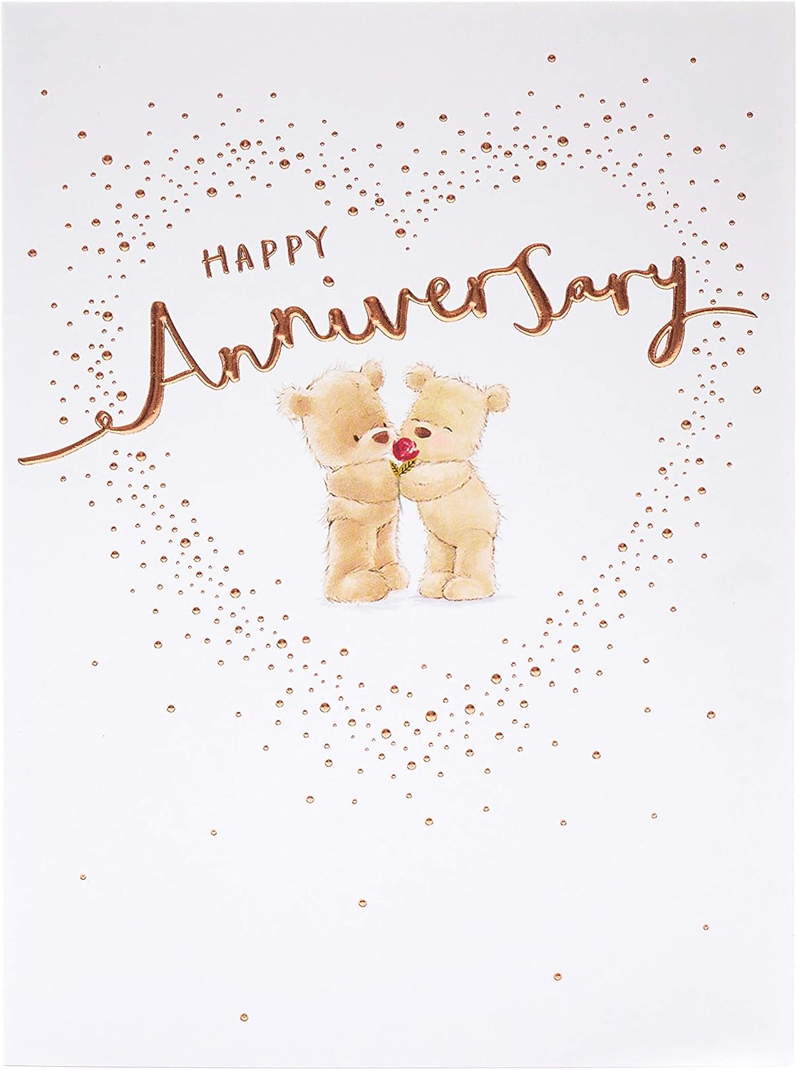 Wedding Anniversary Card Happy Annivesary Card Anniversary Card For Couple Cute Teddy Bear Design Amazon Co Uk Office Products