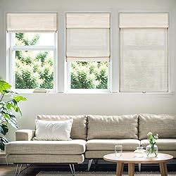Pasoun Cordless Roman Shades for Windows, Window