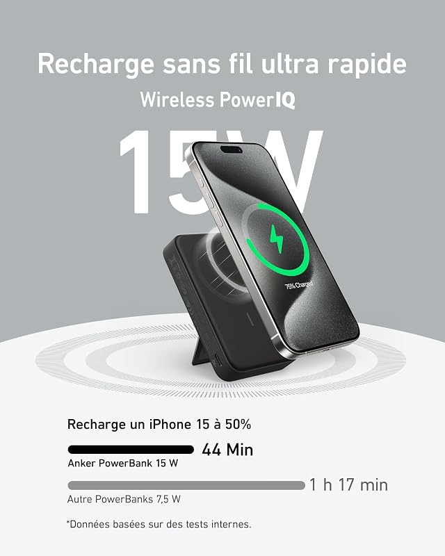 MagGo Qi2 Batterie Externe Magnétique 10000 mAh 15W