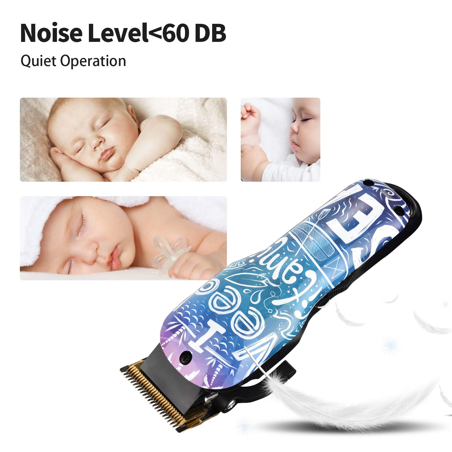 Professinal Cordless Rechargeable Hair Clippers for Men Built-in 2000mAh Lithium Ion Professional Barber Supplies Hair Trimmer Hair Cutting Machine (personal trimmer)