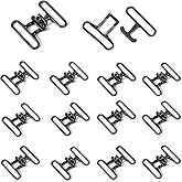 Frinnovan, 12 Pack Cinch Waist Belt Buckles Surcingle Strap Buckle Interlocking Clasp Replacement for DIY Waistband Making Sewing Crafts