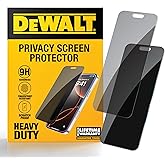 DEWALT Heavy Duty 2Pack Privacy Screen Protector for iPhone 14 Pro, Sensor Protection, Dynamic Island Compatible, AntiSpy Tempered Glass [9H Hardness] Case Friendly High Response, HD Image Quality