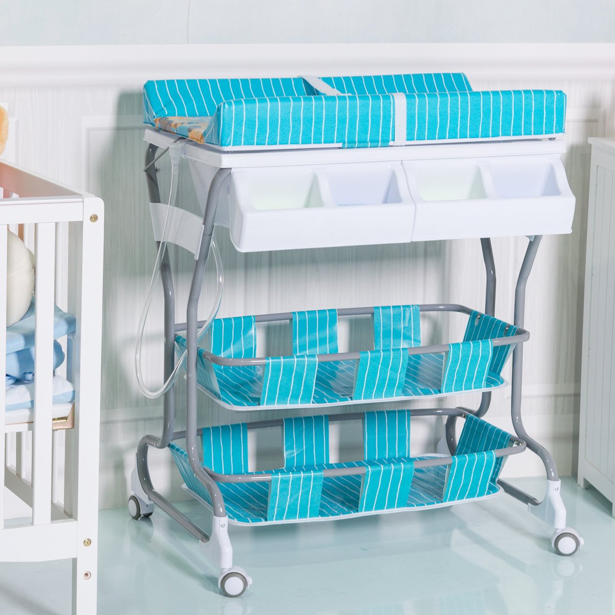 rolling baby changing table