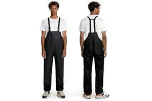 KYBKDYY Waterproof Bib Pants for Men Women Lightweight Rain Gear Safety Overalls Outdoor Fishing Trousers