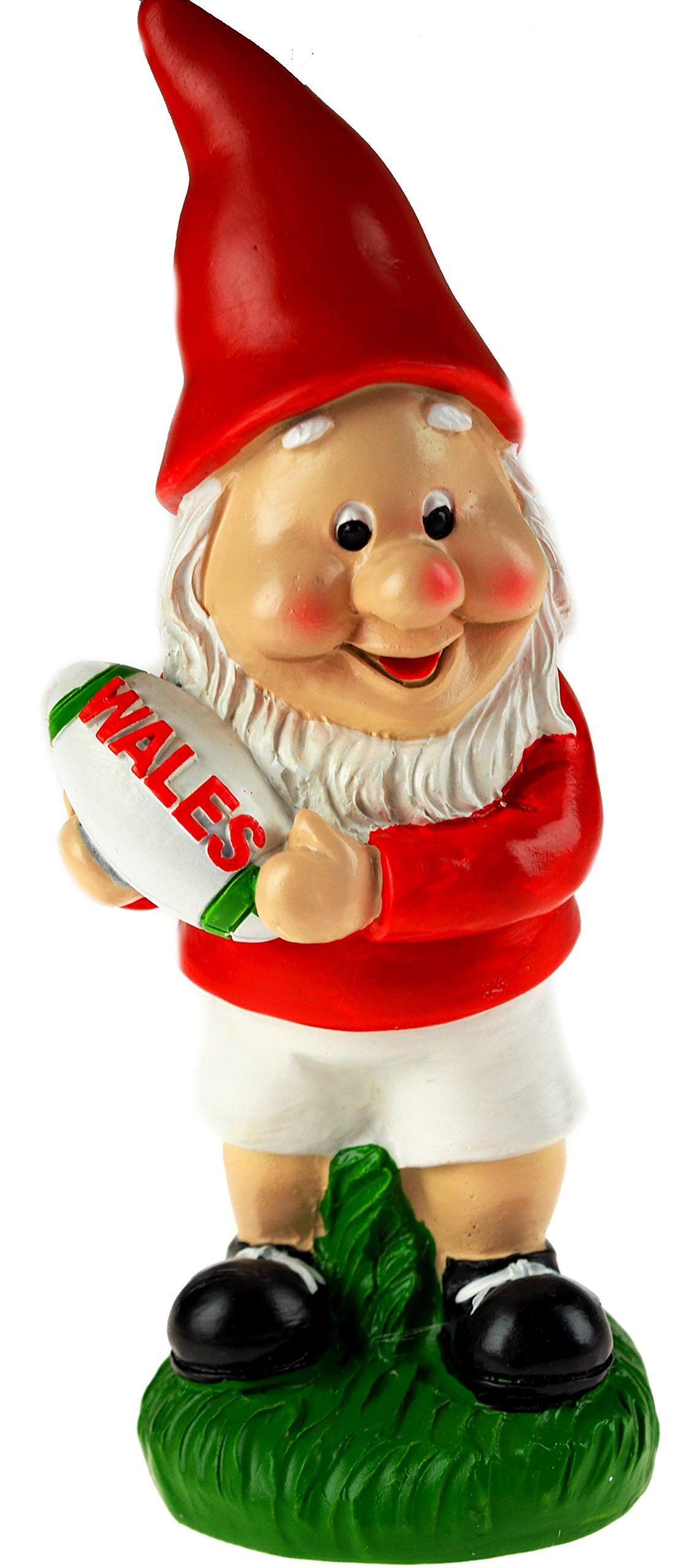 KandyToys Welsh 20cm Novelty Garden Gnome Ornaments Figurine - Wales Rugby Design