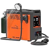 Hillhub Portable Propane Water Heater for Camping, Instant Hot Water Heater On Demand with 4000mAh Battery for Outdoor Shower