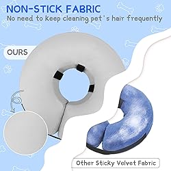 Supet Inflatable Dog Cone Collar for Large Medium