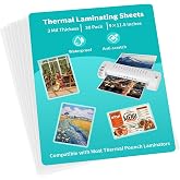 3 mil Thermal Laminating Pouches, Clear 9 x 11.5 Inch Laminating Sheet Paper for Thermal Laminator, Holds US Letter Size Laminate Sheets (30 Pack)