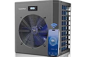 Varpoolfaye 16000 BTU Above Ground Pool Heater Heating and Cooling Up to 5000 Gallon Pool Heater 120v Pool Heat Pump WiFi Smart Control via APP Spa Heater Pump