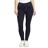 l.e.i. Womens Dorm Pull On Tie Detail Knit Denim