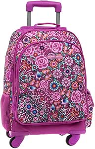 Catalina Estrada Oriol Trolley Convertible en Mochila, Color Rosa, 29