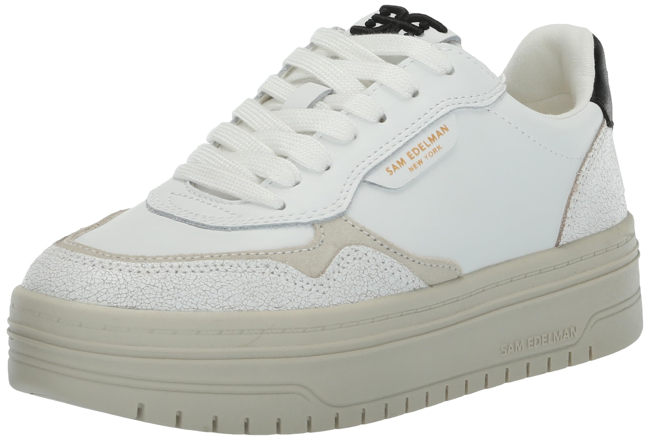 Sam Edelman Blaine Sneaker White/Light Stone/Black 10 Medium