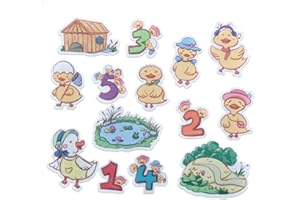 CHEFAN Felt Flannel Board Stories for Toddler, Five Little Ducks, Preschool Felt Activities, Flannel Graphic