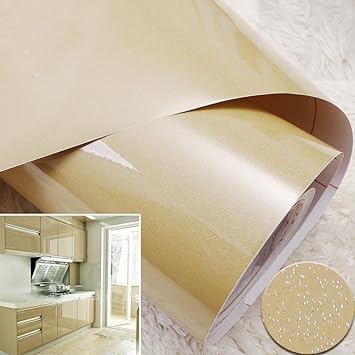 Buy Total Home Glossy Champagne Kitchen Cupboard Contact Paper
