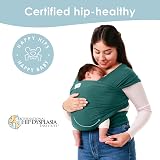 Sleepy Wrap Baby Carrier Dark Green Newborn to Toddler 7-35 lbs Ergonomic view 6