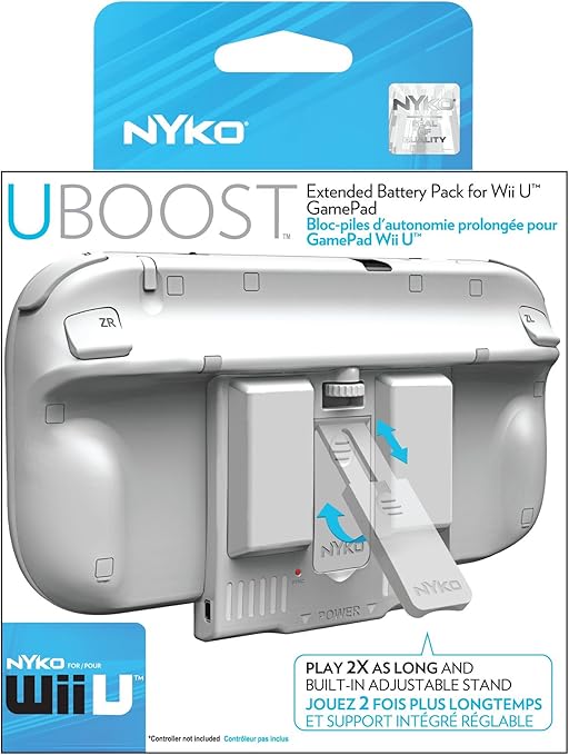 Amazon Uboost White For Wii U Gamepad バッテリー 充電器