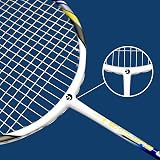 Senston 2 Pieces Graphite Shaft Badminton Racket Isometric Head Set view 3