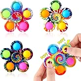 Fidget Spinner Bulk 4 Pack, Fidget Spinners Fidget Toys Adults, Christmas Party Favors Stocking Stuffers for Kids, Anxiety St