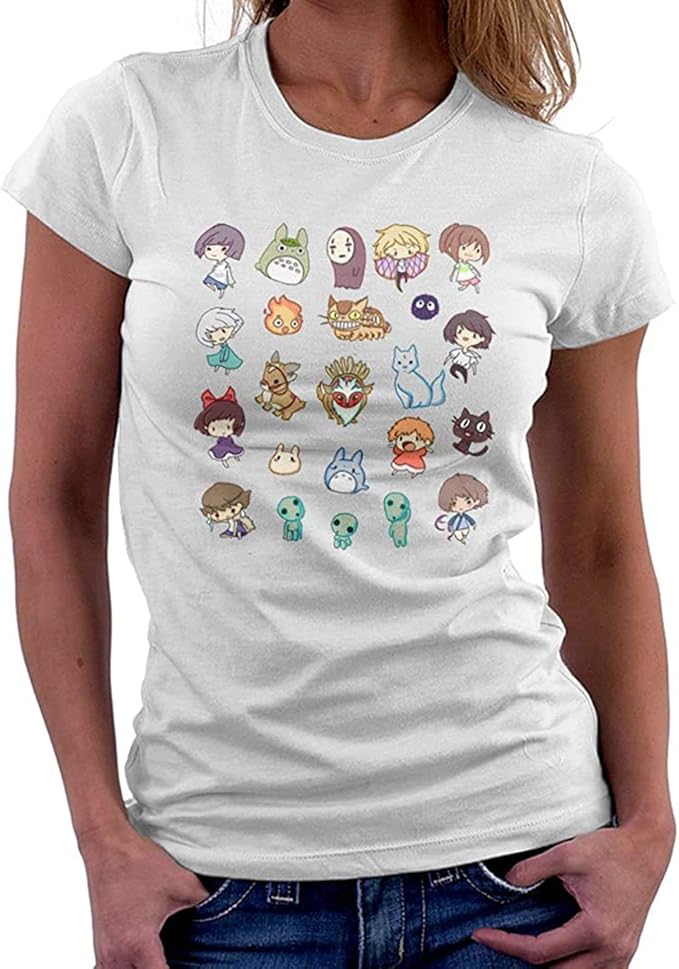 Studio Ghibli Artworks Women's T Shirt: Amazon.de: Bekleidung