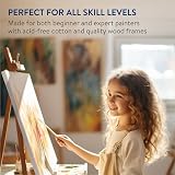 H&S Set of 4 Blank Canvas Frames 20x30 cm & 30x40 cm Triple Primed view 7