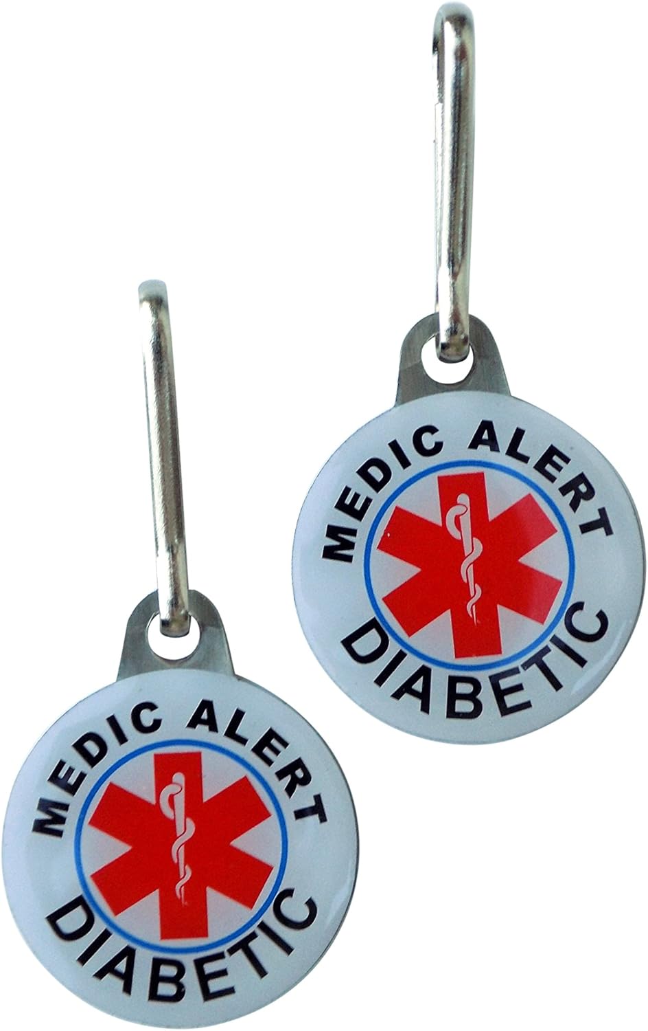 Medical Alert Tags for Diabetes Metal Tags Inform"Medic Alert