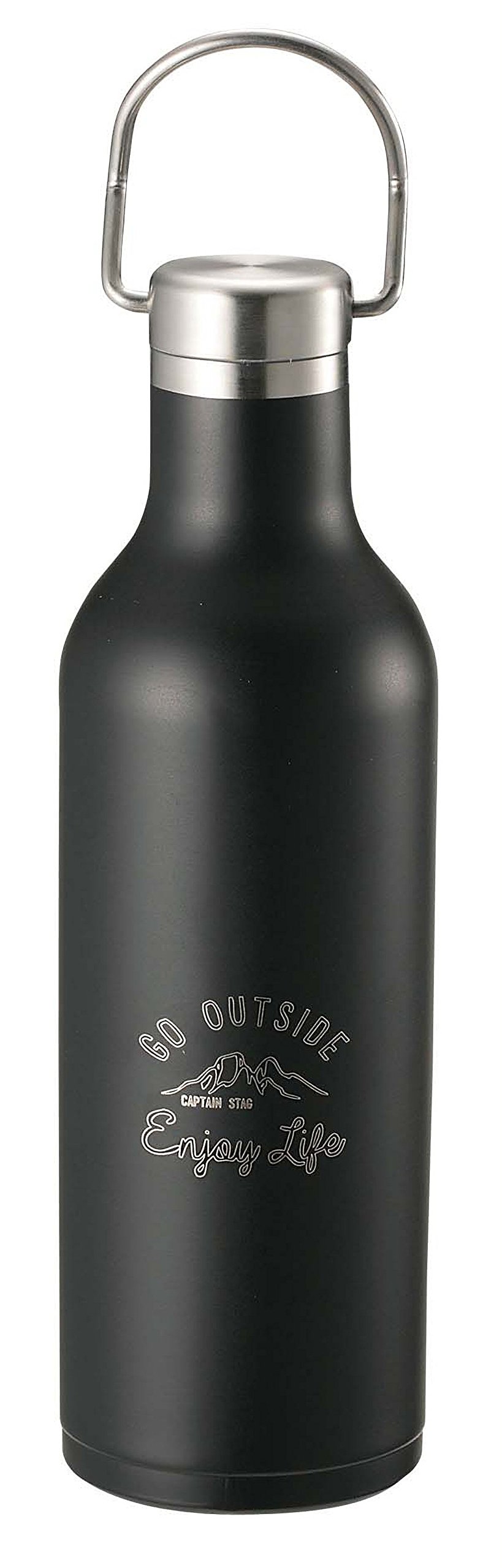 Mua Captain Stag Ue 3421 Sports Bottle Water Bottle Direct Drinking Double Stainless Steel Bottle Vacuum Insulated Heat Retention Hanger Bottle 16 2 Fl Oz 480 Ml Black Tren Amazon Nhật Chinh Hang Fado