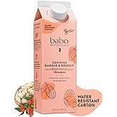 Babo Botanicals Defining Baobab & Rosehip Shampoo + Bundle with Conditioner – For extra dry, curly hair – Smooth & Define – Passion Fruit Ferment for scalp