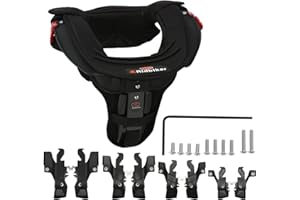 RIDBIKER Motocross Gear Neck Protector Motorcycle Neck Brace for Adult Neck Guard MTB Body Protection Gear (Black)