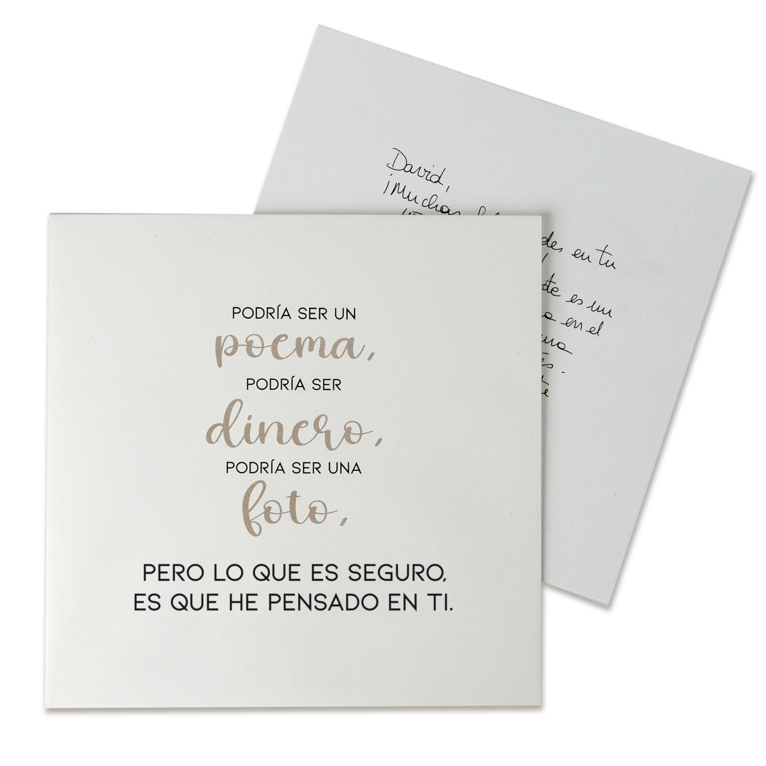 Mopec X40.1 Pack of 25 Gift Vouchers Brown and Black Message I Thought...