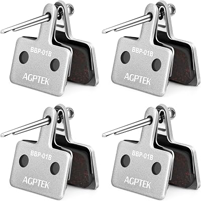 AGPTEK Bike Brake Pads 4 Pairs Disc Brake Pads for Shimano M515 M525 C501 C601