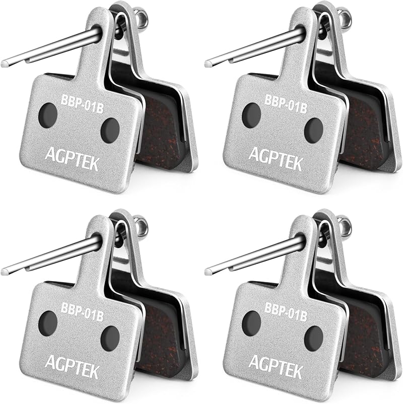 AGPTEK Bike Brake Pads 4 Pairs Disc Brake Pads for Shimano M515 M525 C501 C601