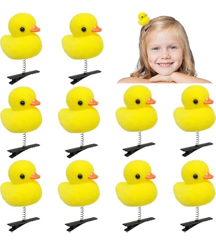 Amazon.com : Luinabio 30 Pcs Duck Hair Clips Yellow Duck  display picture 1