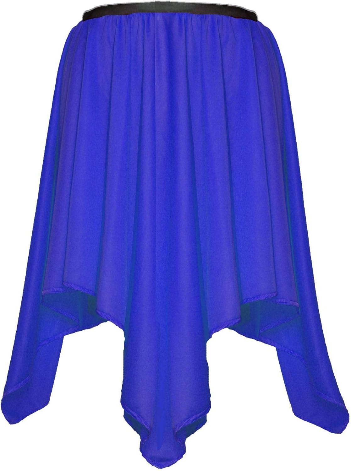 Womens Royal Blue Flower Petal Princess Handkerchief Fancy