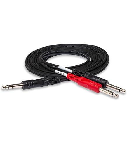 Amazon.com: Hosa STP-201 Insert Cable, 1/4 Inch TRS to Dual 1/4