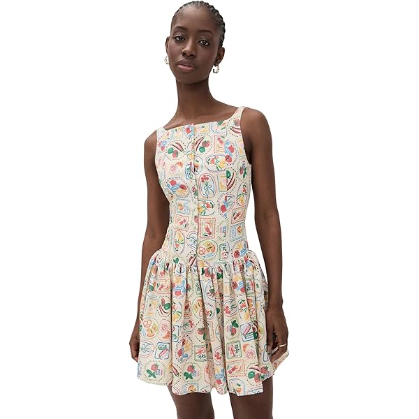 en saison Bowie Organza Dress Navy SM at Amazon Women's Clothing store