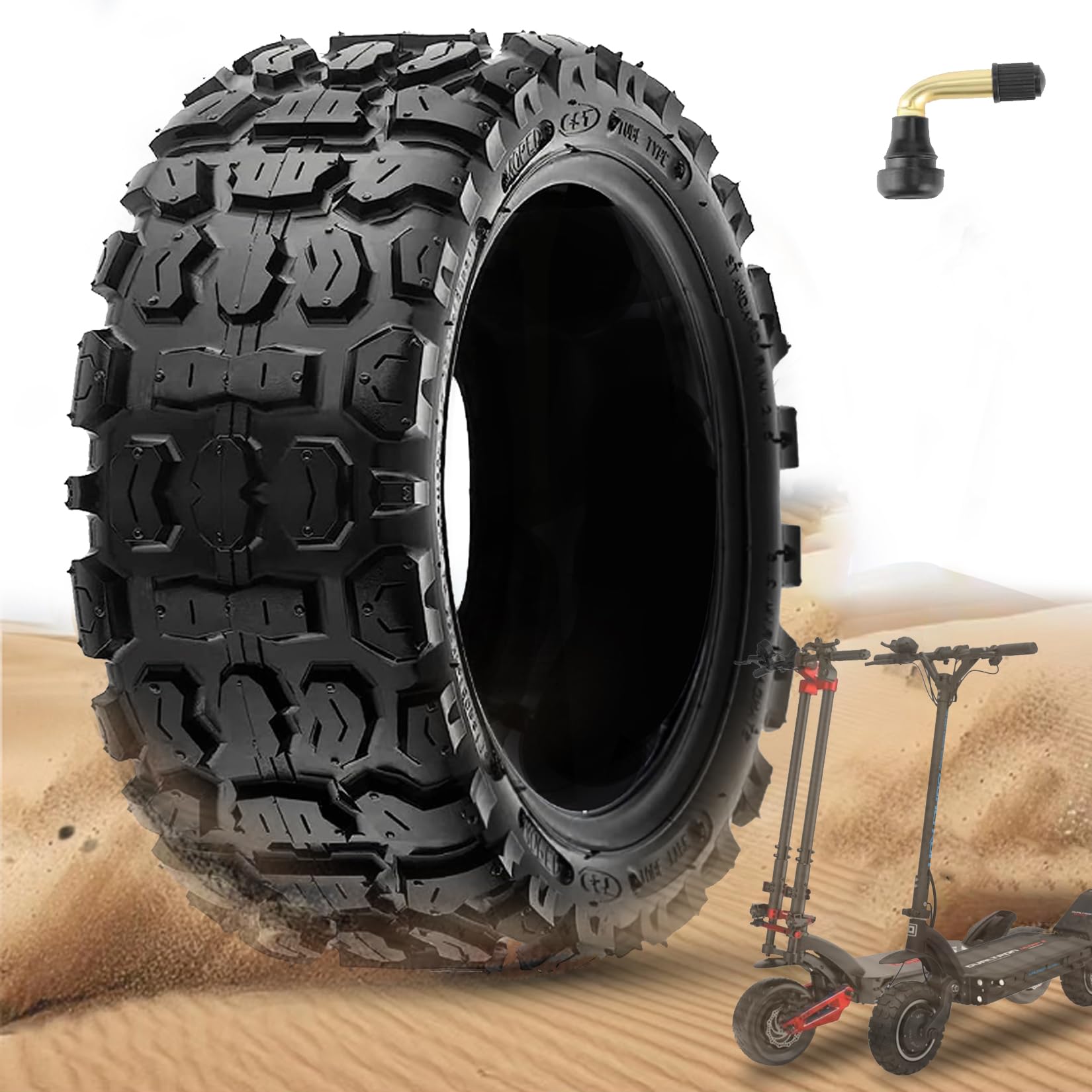 Photo 1 of GLDYTIMES 100/65-6.5 11 Inch Off-Road Tire Vacuum Snow Tire for Sealup| Dualtron Ultra/Thunder | Zero 11x | Speedual Plus Electric Scooter Replacement Rubber Tyre Thickened Anti-slip Wear-resistant