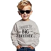 AG AGUU Promoted to Big Brother Sweatshirt Toddler Baby Boy Announcement Pullover Long Sleeve Shirt Big Bro Top Fall Clothes