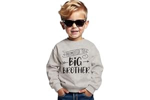 AG AGUU Promoted to Big Brother Sweatshirt Toddler Baby Boy Announcement Pullover Long Sleeve Shirt Big Bro Top Fall Clothes